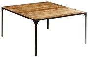 vidaXL Eettafel 140x140x76 cm massief mangohout