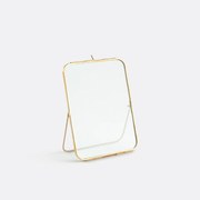 Staand fotokader in messing en glas, H23 cm, Uyova