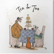 Schilderij op canvas Sam Toft - Tea for Two - Colour