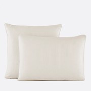 Kussensloop in katoensatijn, Opale gestreept