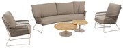 Volta Botanic loungeset 5 delig teak latte 4 Seasons Outdoor