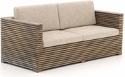 + 10% kassakorting | Loungebank Tuin ROUGH   | Teakhout | 2 personen | Tuinbank Beige | 180cm | Incl. kussens | Kees Smit Tuinmeubelen