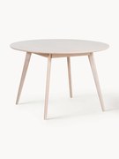 Ronde eettafel Yumi van eikenhout, Ø 115 cm