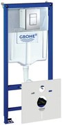 Grohe Rapid SL wc-element met inbouwreservoir en Skate Cosmopolitan bedieningsplaat chroom