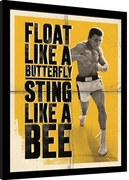 Schilderij op canvas Muhammad Ali - Float Like a Butterfly