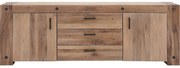 Goossens Dressoir Houston, 2 deuren 3 laden