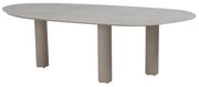 Taste by 4 Seasons Estate tuintafel latte met keramisch blad in mangovorm 240 x 105 cm Tuintafel   beige weerbestendig