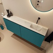 Mondiaz Ture DLux toiletmeubel 120cm smag met wastafel ostra rechts zonder kraangat