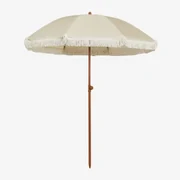 Miska Ø175 Cm Parasol Van Stof En Staal Tapioca Beige - Sklum
