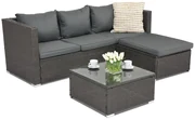Roma Corner 4 Garden Point antraciet technorattan tuinmeubelen