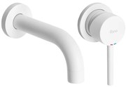 Inbouw wastafelkraan Rea Lungo White + BOX