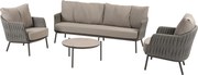 Vic Cannes stoel bank loungeset 4 delig organic terre Taste 4SO