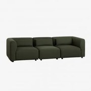 Fogler 3-delige Modulaire Bank Chenille Groen – Salie - Sklum