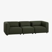 Fogler 3-delige Modulaire Bank Chenille Groen – Salie - Sklum