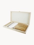 Gesatineerde handgemaakte tafelmessen Le Thiers Elegance, 6-delig