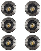 Richtbare Grondspot Ø12 Rond RVS 6 Stuks