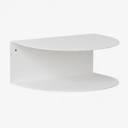 Taifa Zwevende Nachtkast Van Roestvrij Staal Wit - Sklum