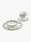 Serax x Marni, ontbijtset Midnight Flowers, 2 Personen (set van 6)