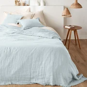 Beddensprei in gewassen linnen, Linange