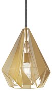Industriële hanglamp goud met mesh - Carcass