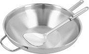 Demeyere Apollo 7 Wok vlakke bodem met gratis wokspatel 32 cm - Apollo 7 - Demeyere