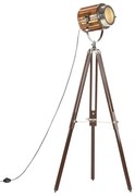 vidaXL Vloerlamp driepoot 186 cm massief mangohout