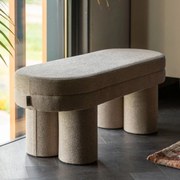 Dutchbone Fern Bankje Beige Boucle Stof