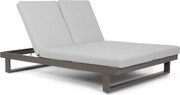 Lifestyle Garden Furniture Massimo Ligbed Met Kussen Antraciet/soft Grey Aluminium Grijs
