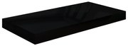 vidaXL Wandschap zwevend 50x23x3,8 cm MDF hoogglans zwart