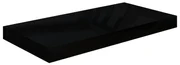 vidaXL Wandschap zwevend 50x23x3,8 cm MDF hoogglans zwart