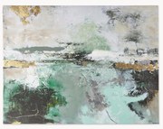 Handbeschilderde canvasprint Hillside