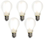 Set van 5 Smart E27 LED lamp A60 mat 7W 806 lm 1800-4000K