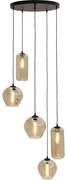 Goossens Hanglamp Devant, Hanglamp met 5 lichtpunten ø 50 cm