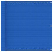 vidaXL Balkonscherm 90x300 cm HDPE blauw