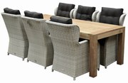 Ibiza Krista dining tuinset 240x100xH77 cm 7 delig wit