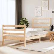 vidaXL Bedframe massief grenenhout 75x190 cm 2FT6 Small Single