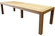 Krista dining tuintafel 300x100xH77,5 cm - poten 12 cm teak