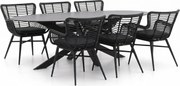 + 10% kassakorting | Diningset Intenso | 6 personen | Tuinset sintered stone | 7-delig | Kees Smit Tuinmeubelen