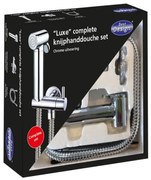 Best Design knijp handdouche set inclusief opsteek en slang chroom