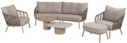 Puglia stoel bank loungeset 6 delig organic latte Taste 4SO