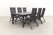 Hartman Napoli/Baltimor 220 cm. verstelbare tuinset - 7-delig