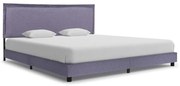 vidaXL Bedframe stof lichtgrijs 160x200 cm