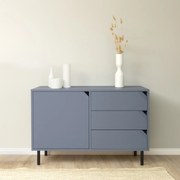 Tenzo Corner Klein Dressoir Blauw - 118x43x77cm.