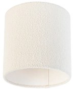 Stoffen Boucle lampenkap wit 20/20/20 Design, Modern cilinder / rond