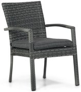 Tuinstoel Wicker Grijs-antraciet Domani Furniture Albergo