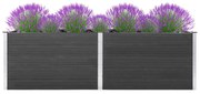 vidaXL Plantenbak verhoogd 200x50x91 cm HKC grijs