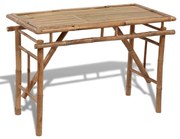 vidaXL Tuintafel inklapbaar 120x50x77 cm bamboe