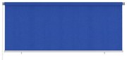 vidaXL Rolgordijn voor buiten 350x140 cm HDPE blauw