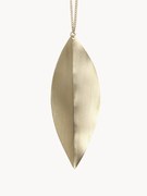 Kerstboomhangers Leaf van messing, 4 stuks