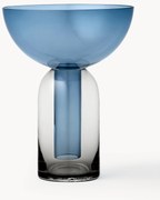 Mondgeblazen glazen vaas Torus, H 20 cm